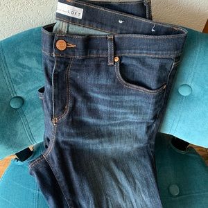 LOFT Modern Straight jeans with beautiful wash